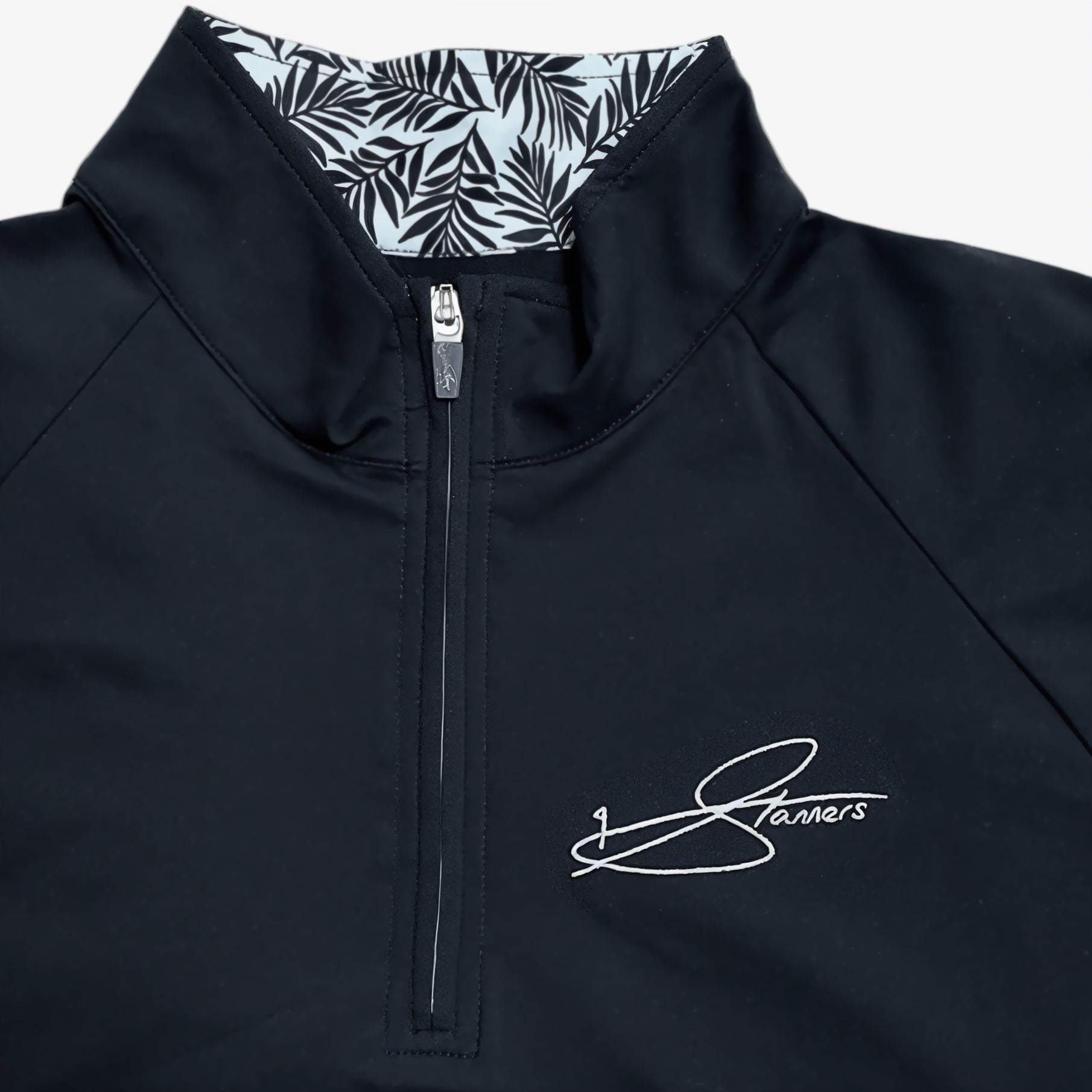 Men's Onyx Quarter Zip - Black - Erthe Golf