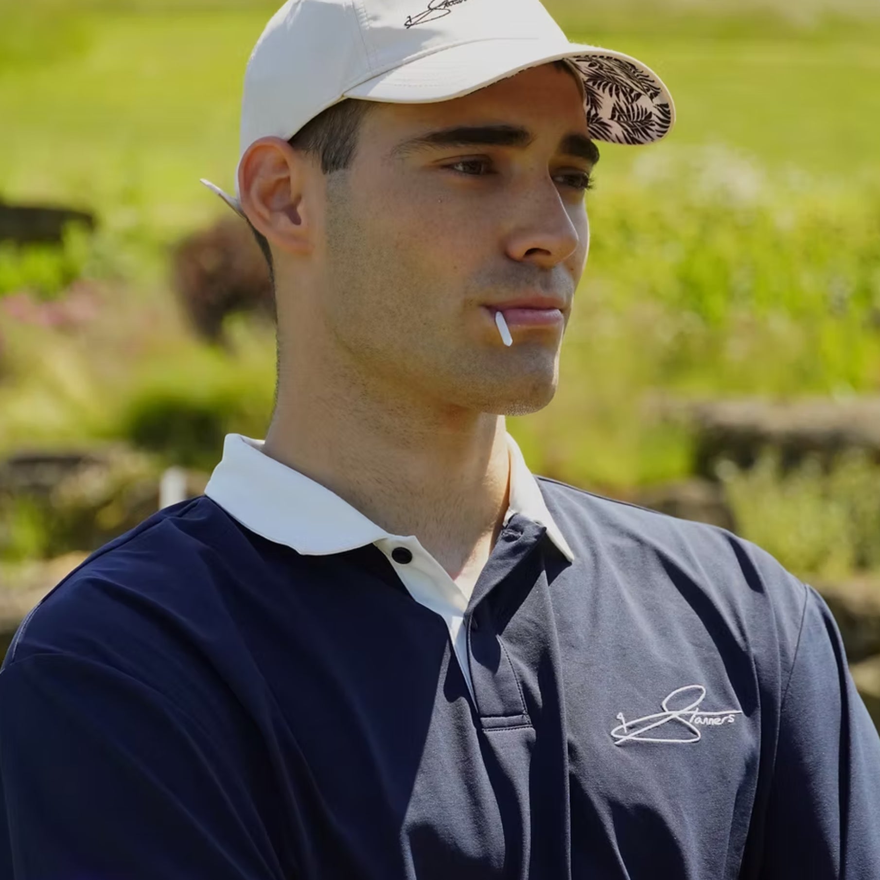 Men's Topaz Polo - Navy Blue - Erthe Golf