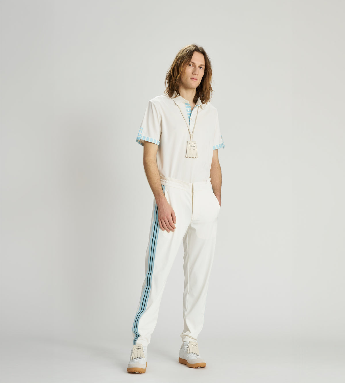 Head Golf Men's Tape Joggers - White - Erthe Golf