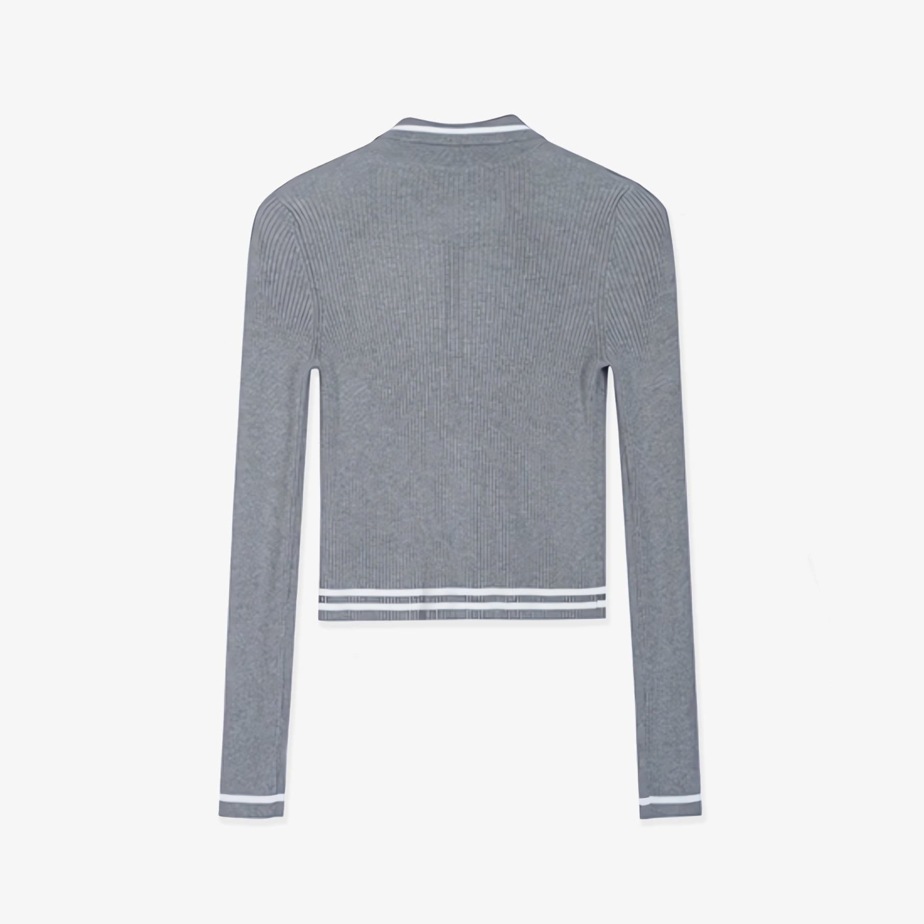 Women's Zip Knit Cardigan - Gray - Erthe Golf