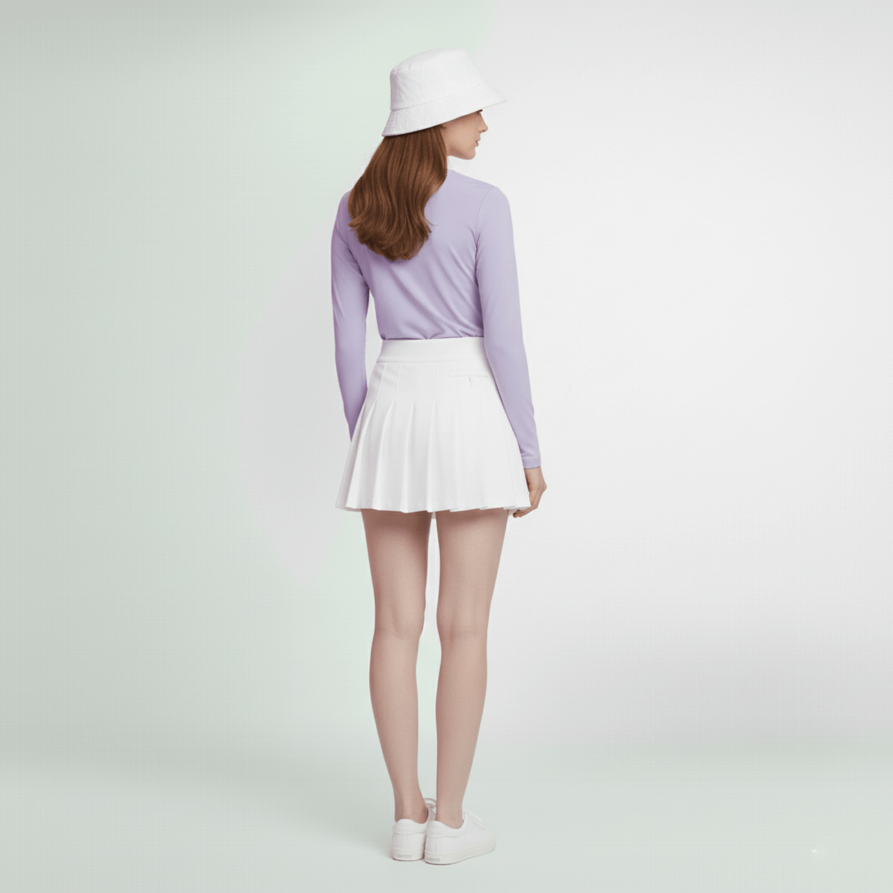 Women&#39;s Polo Long Sleeve - Purple - Erthe Golf