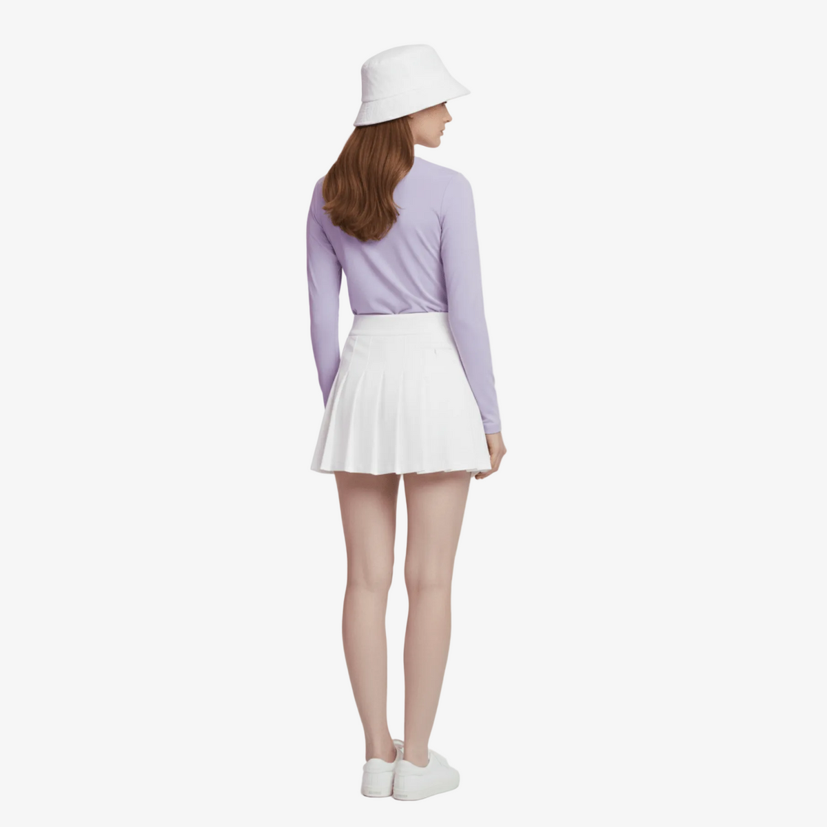 Women's Polo Long Sleeve - Purple - Erthe Golf