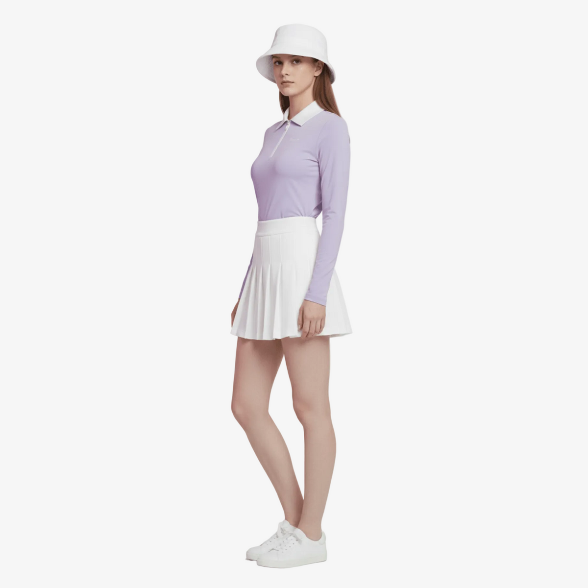 Women's Polo Long Sleeve - Purple - Erthe Golf