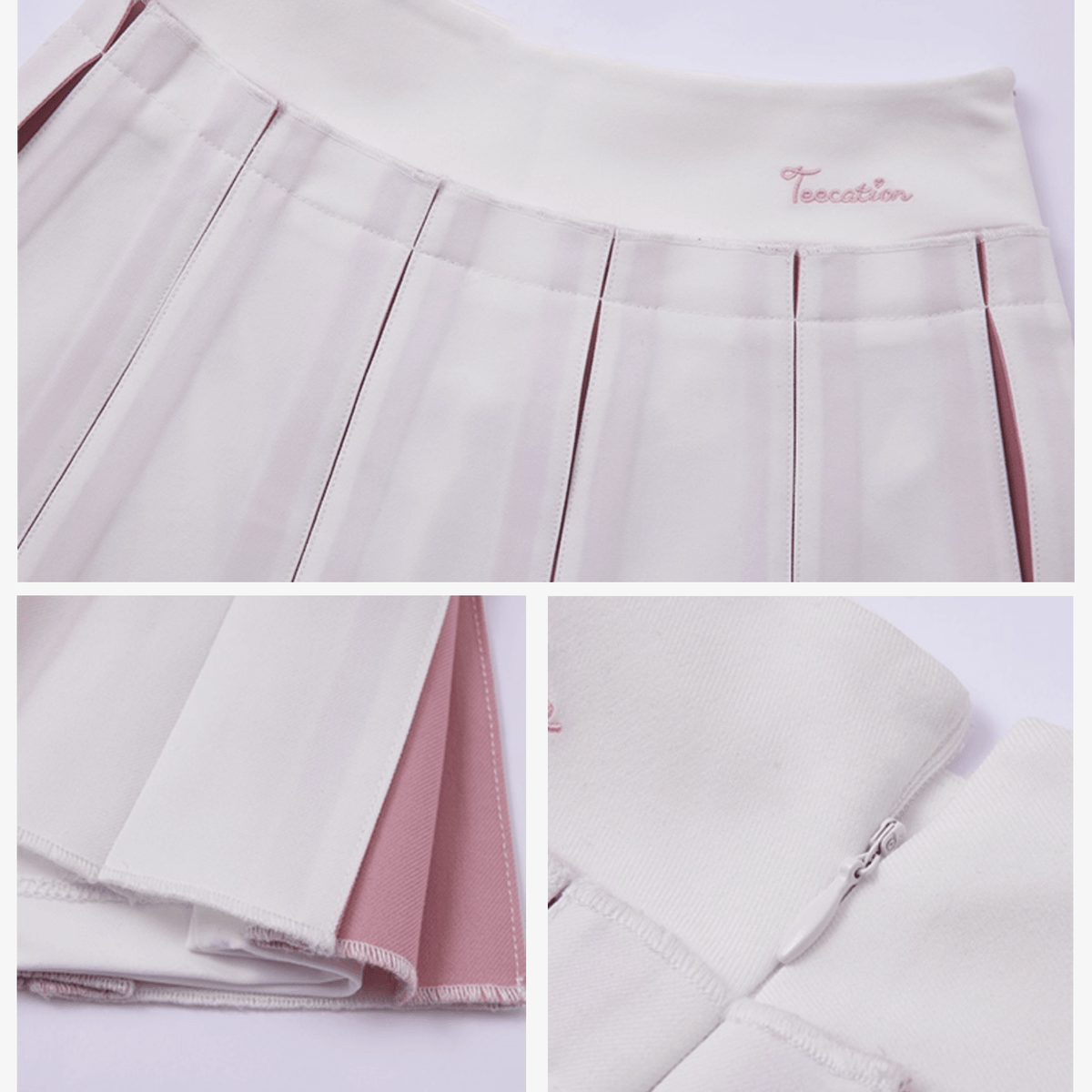 Women's Pleated Golf Skirt - Purple - Erthe Golf
