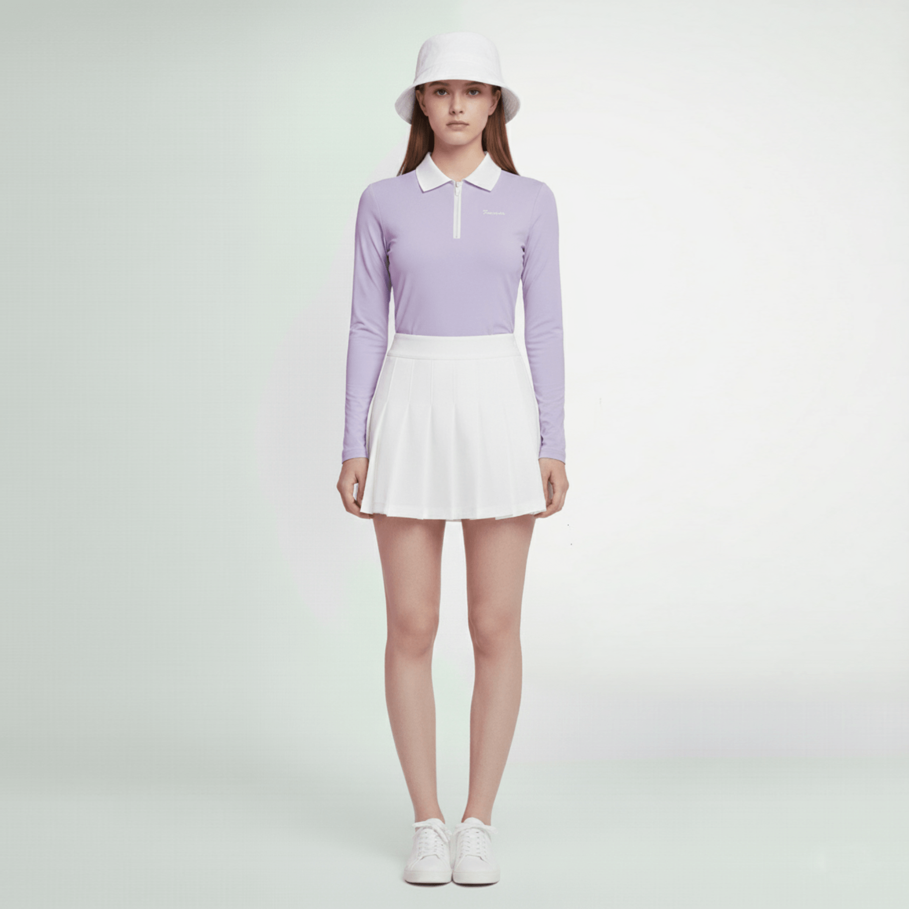 Women's Polo Long Sleeve - Purple - Erthe Golf