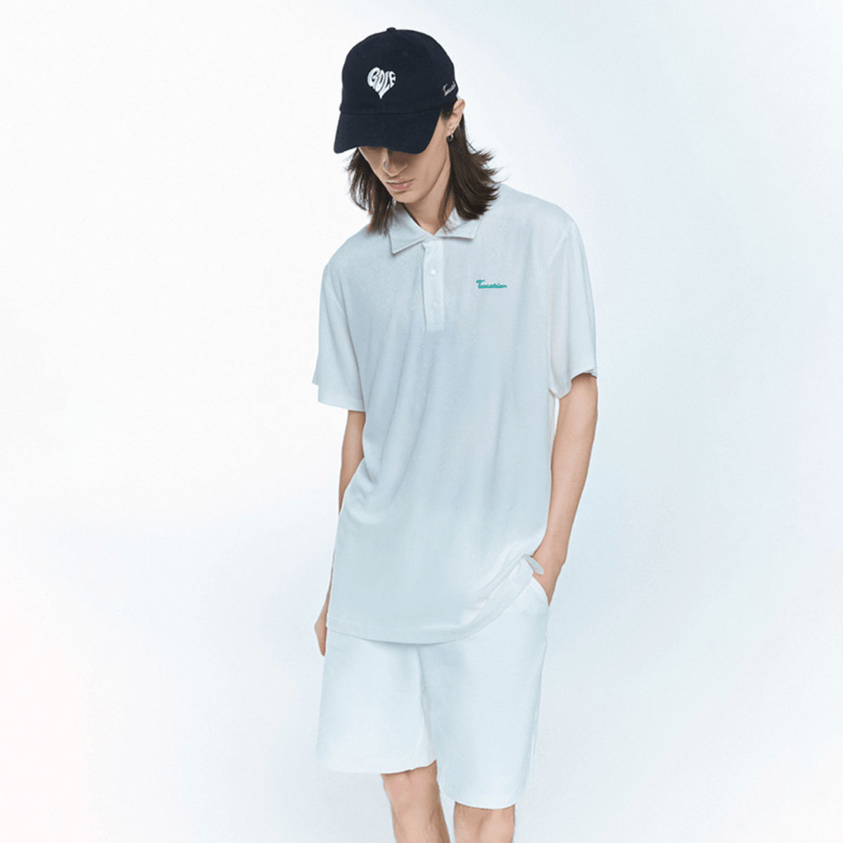 Men's Wide - Brim Golf Cap - Black - Erthe Golf
