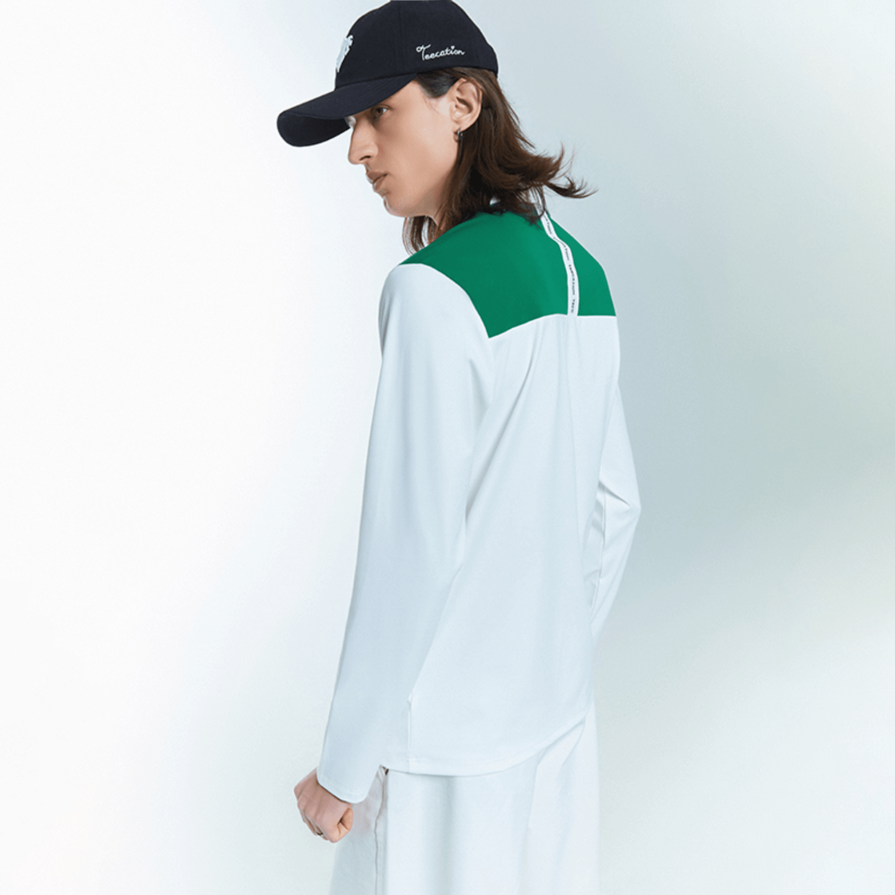 Men&#39;s Wide - Brim Golf Cap - Black - Erthe Golf