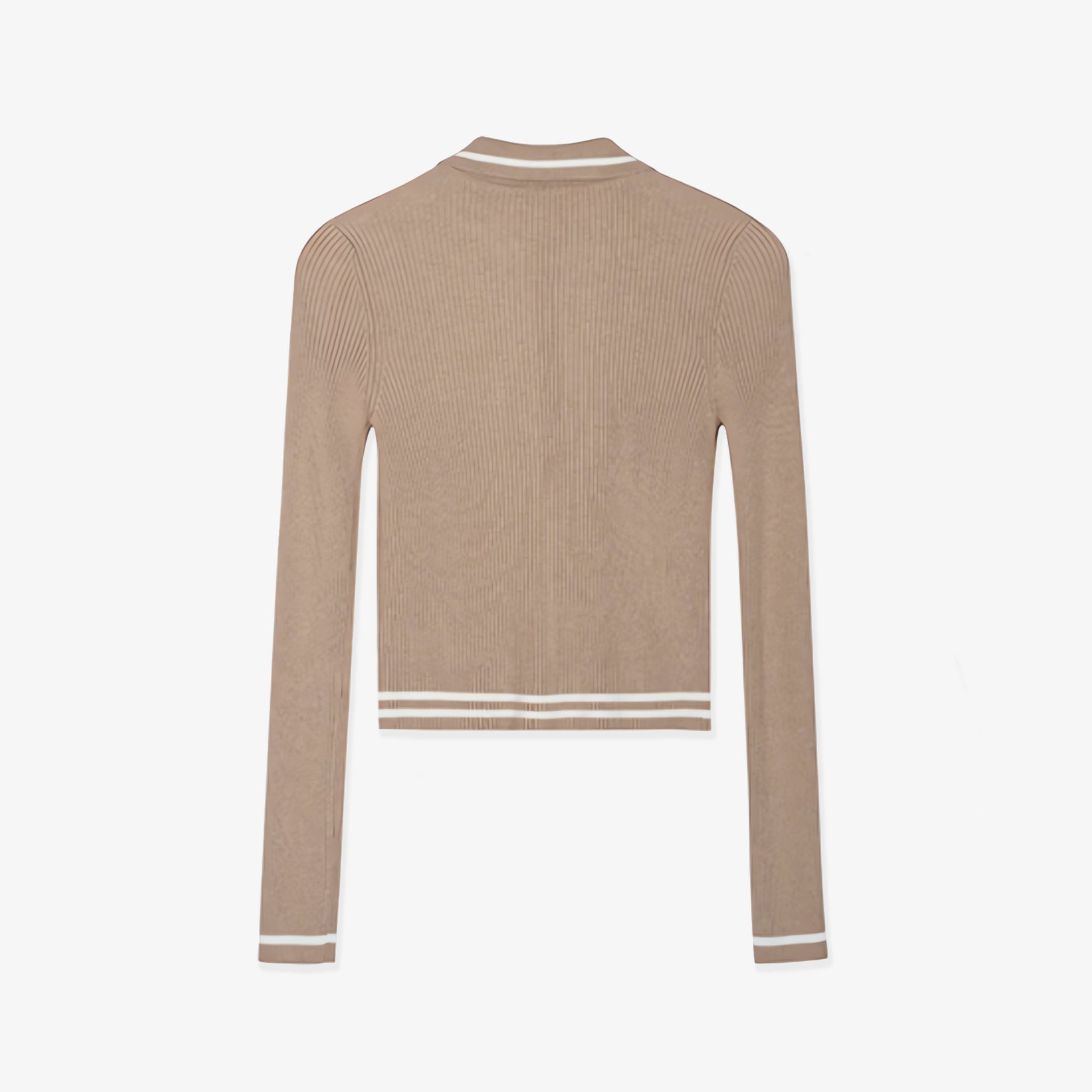 Women's Zip Knit Cardigan - Khaki - Erthe Golf