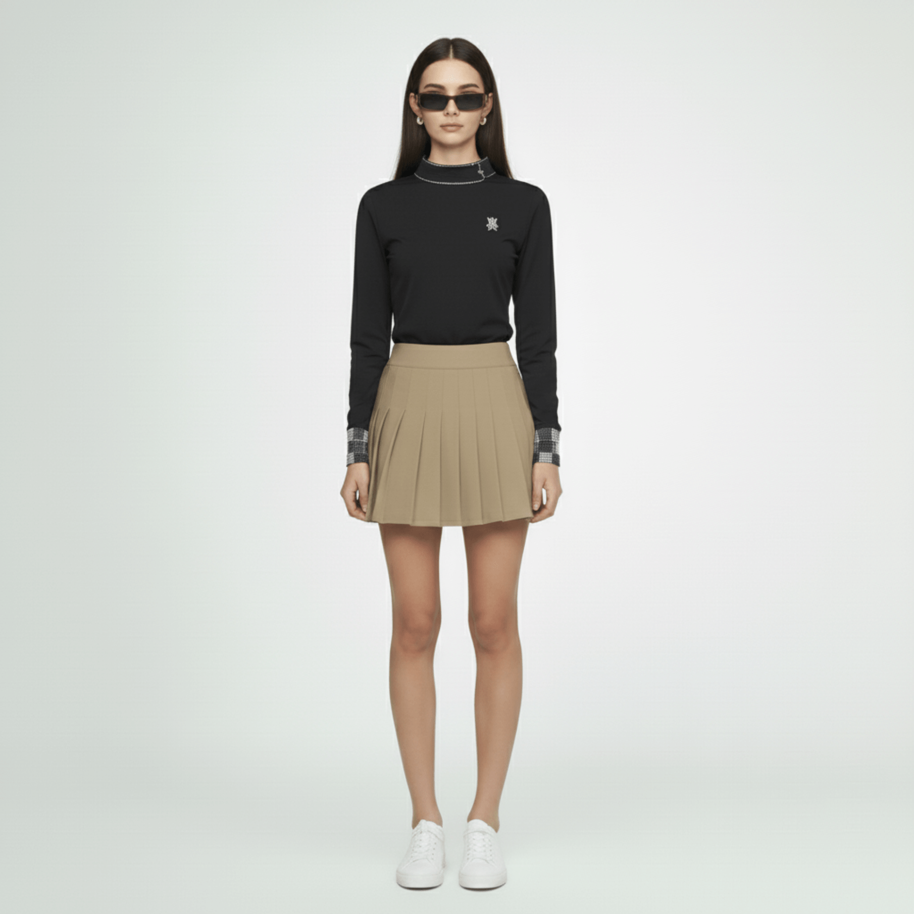 Women's High - Waist Skort - Yellow - Erthe Golf