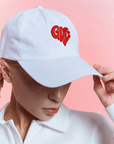 Women's Wide - Brim Golf Cap - White - Erthe Golf