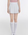 Women's High - Waist Skort - White - Erthe Golf