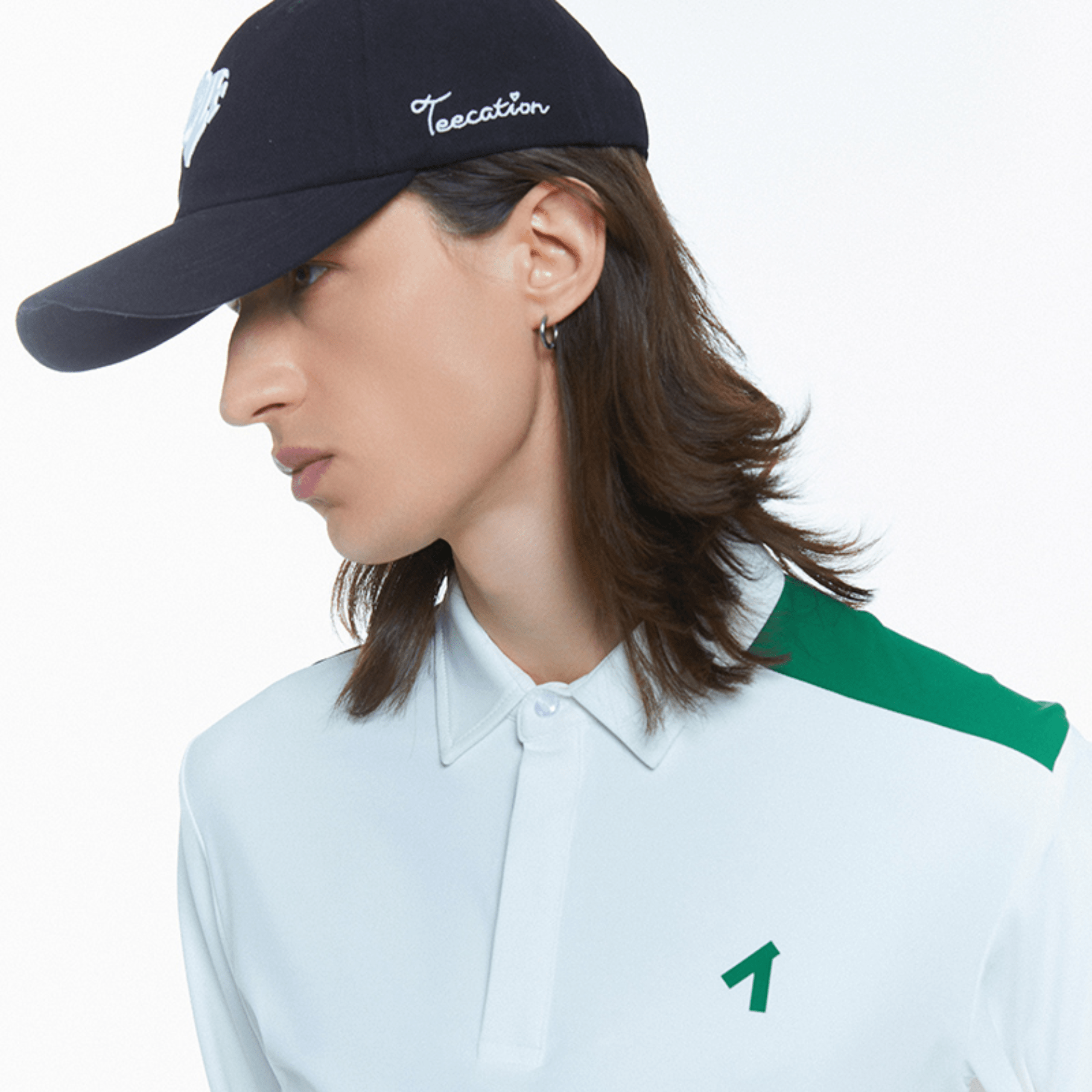 Men's Wide - Brim Golf Cap - Black - Erthe Golf