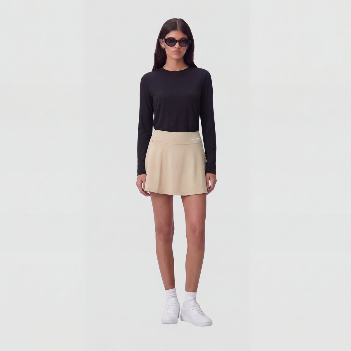 Women's High - Waist Skort - Yellow - Erthe Golf