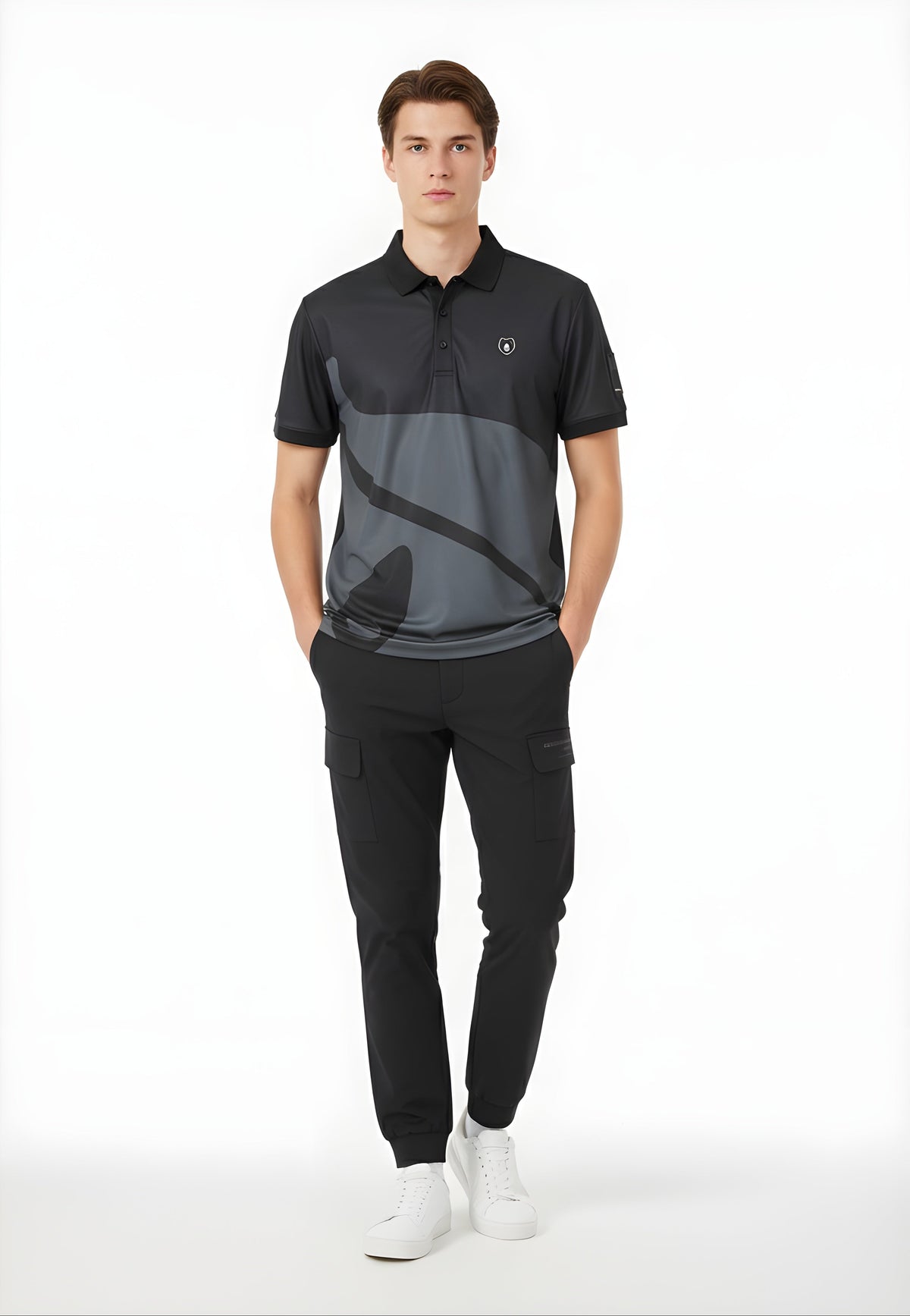 Golden Bear Men's Printed T-shirt - Black - Erthe Golf
