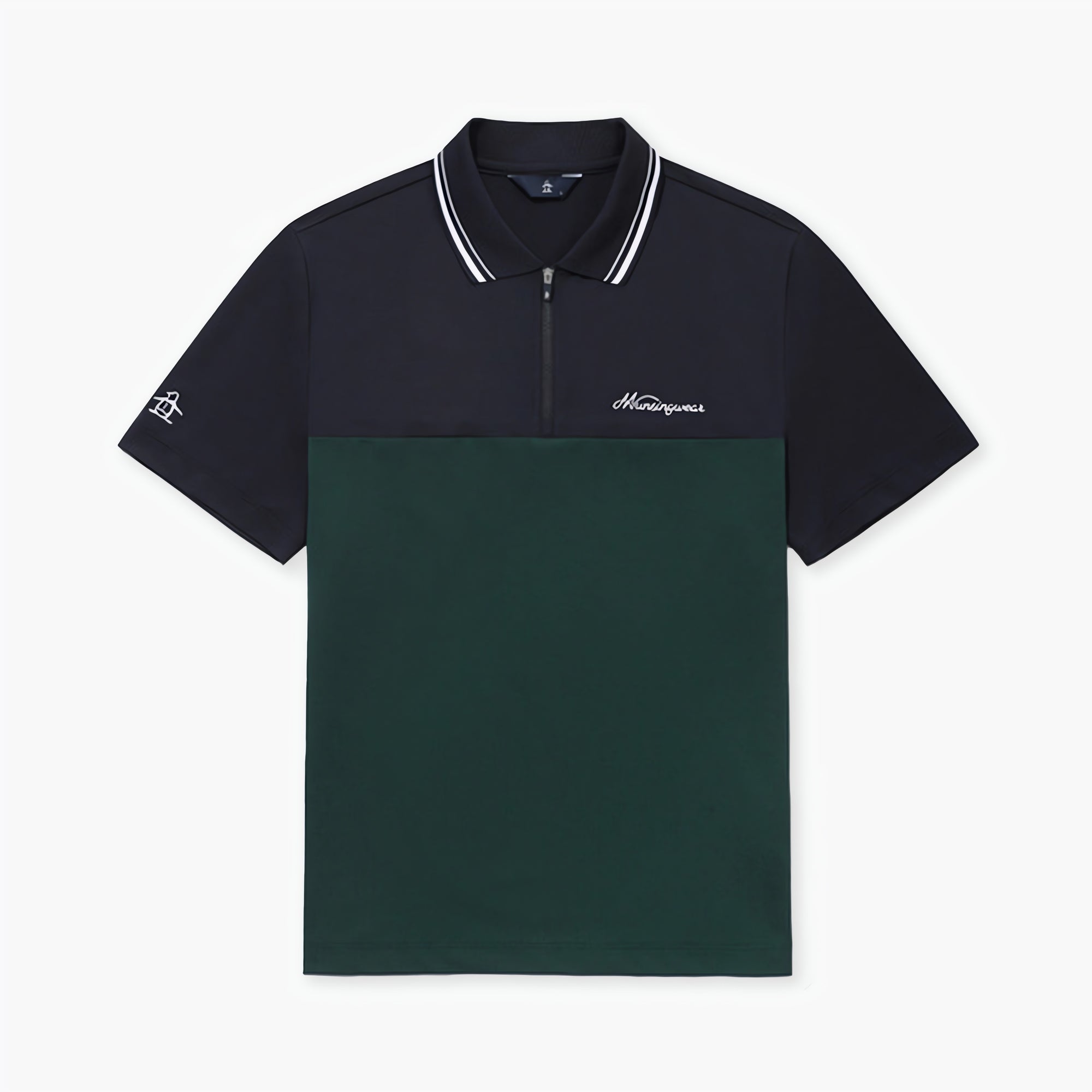 Munsingwear Men's Color - Block Polo - Dark Navy - Erthe Golf