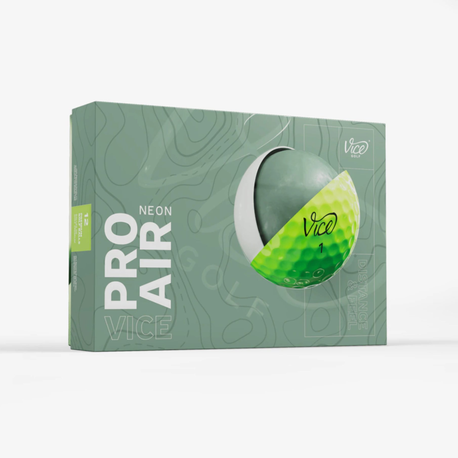 Vice Pro Air Golf Balls - Neon Lime - Erthe Golf