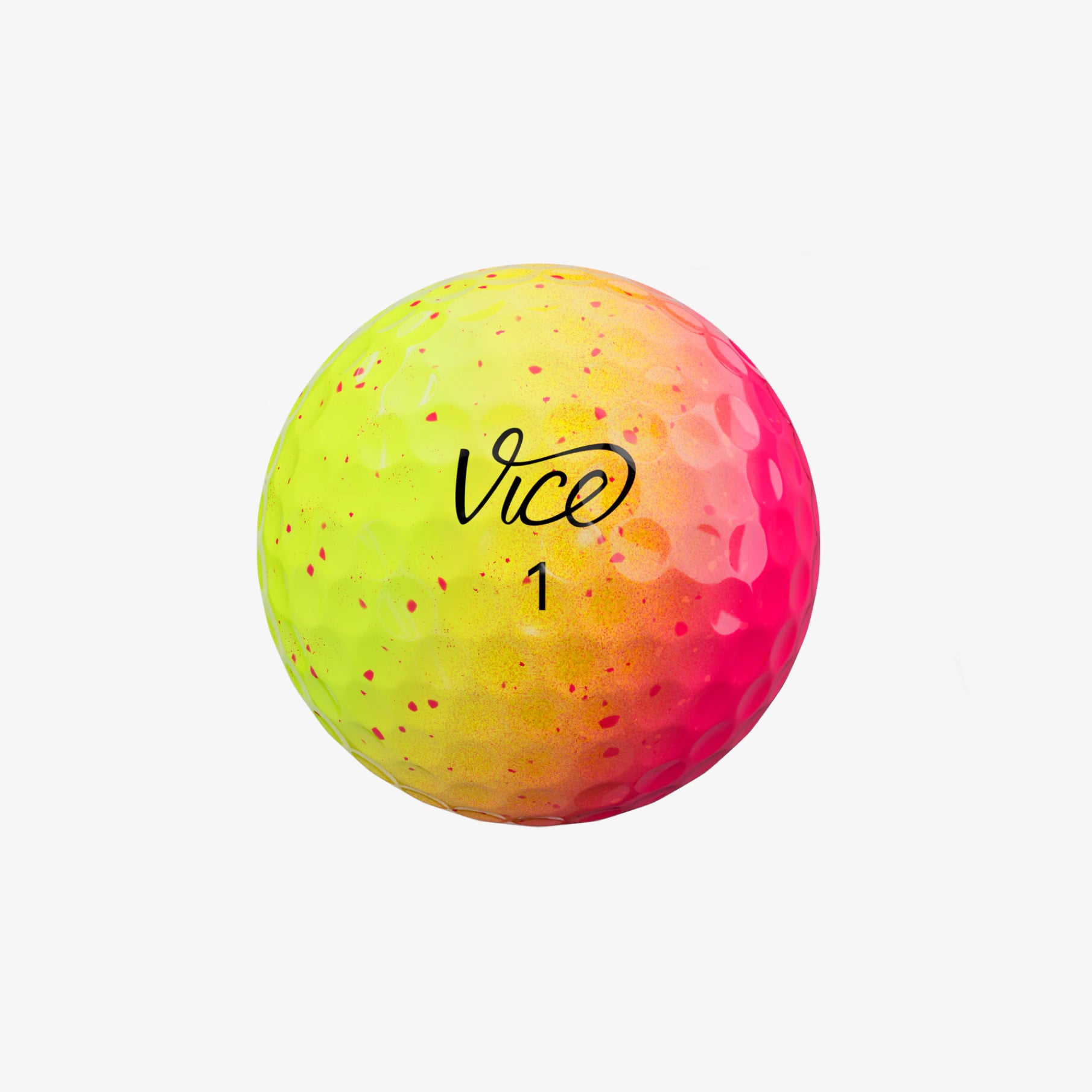 Vice Pro Neon Sunset Golf Balls + Lime Towel + Rose Tees Bundle