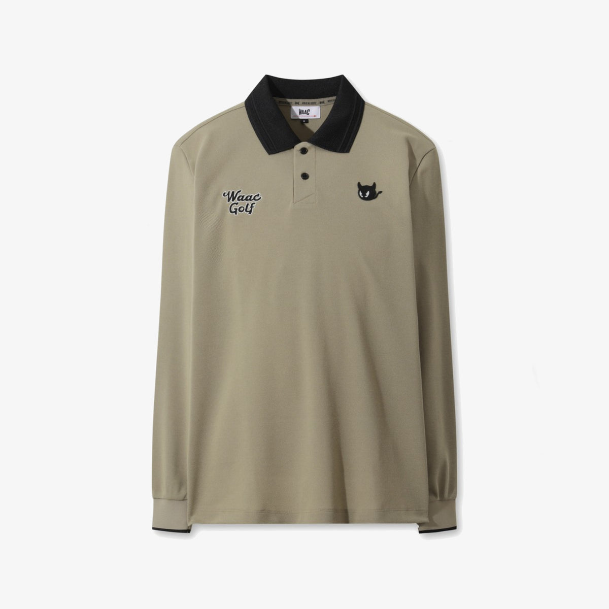 Men's Ribbed Collar Polo - Beige - Erthe Golf