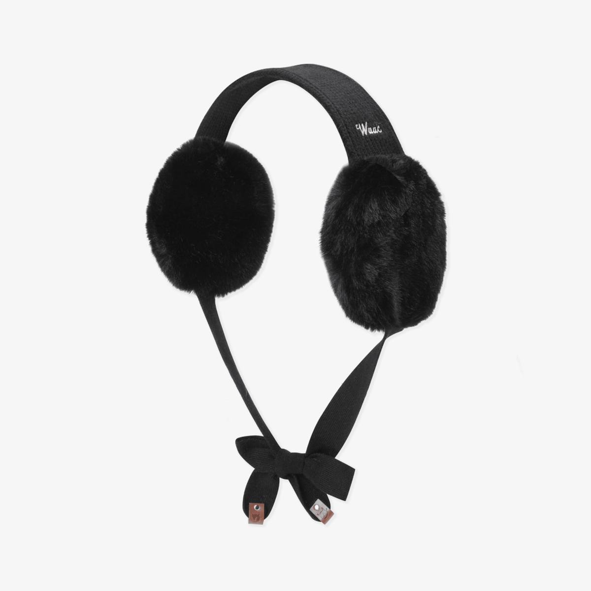 Women's Fur Ear Warmer - Black - Erthe Golf