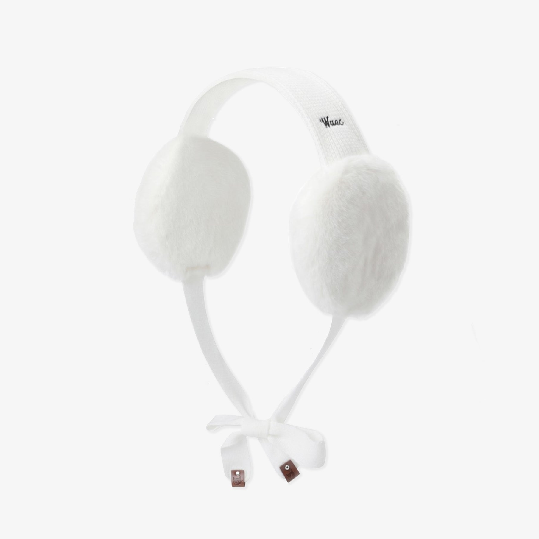 Women's Fur Ear Warmer - White - Erthe Golf