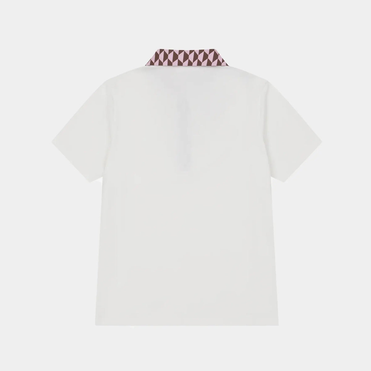 Women's Optic Block Collar Polo - White - Erthe Golf