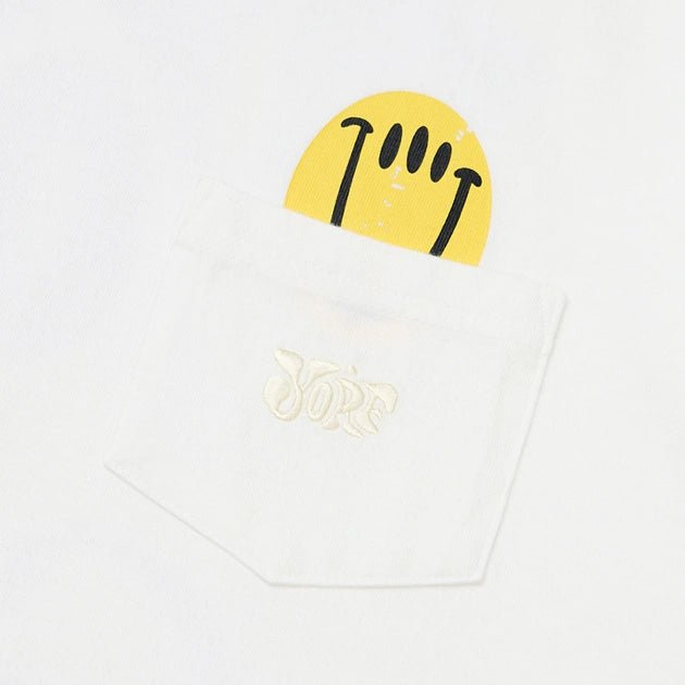 Yorf Golf Pocket Pigment Tshirt White - Erthe Golf