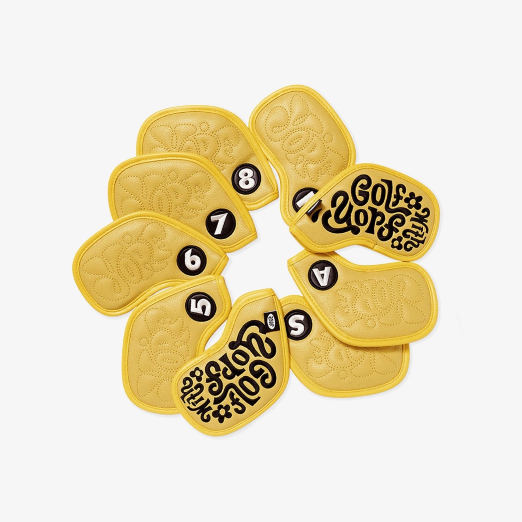 Iron Cover Set (9 - Piece) - Yellow - Erthe Golf