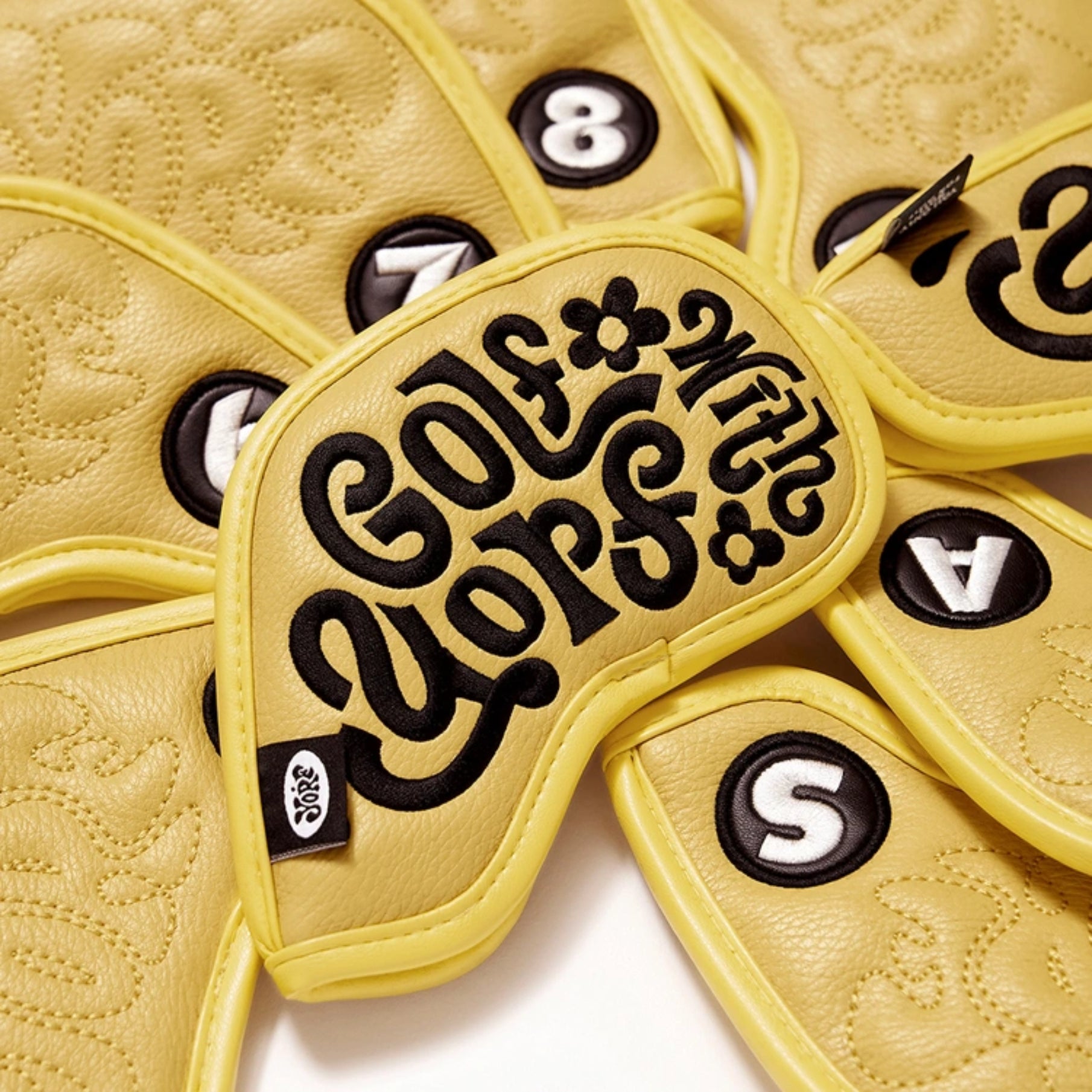 Iron Cover Set (9 - Piece) - Yellow - Erthe Golf