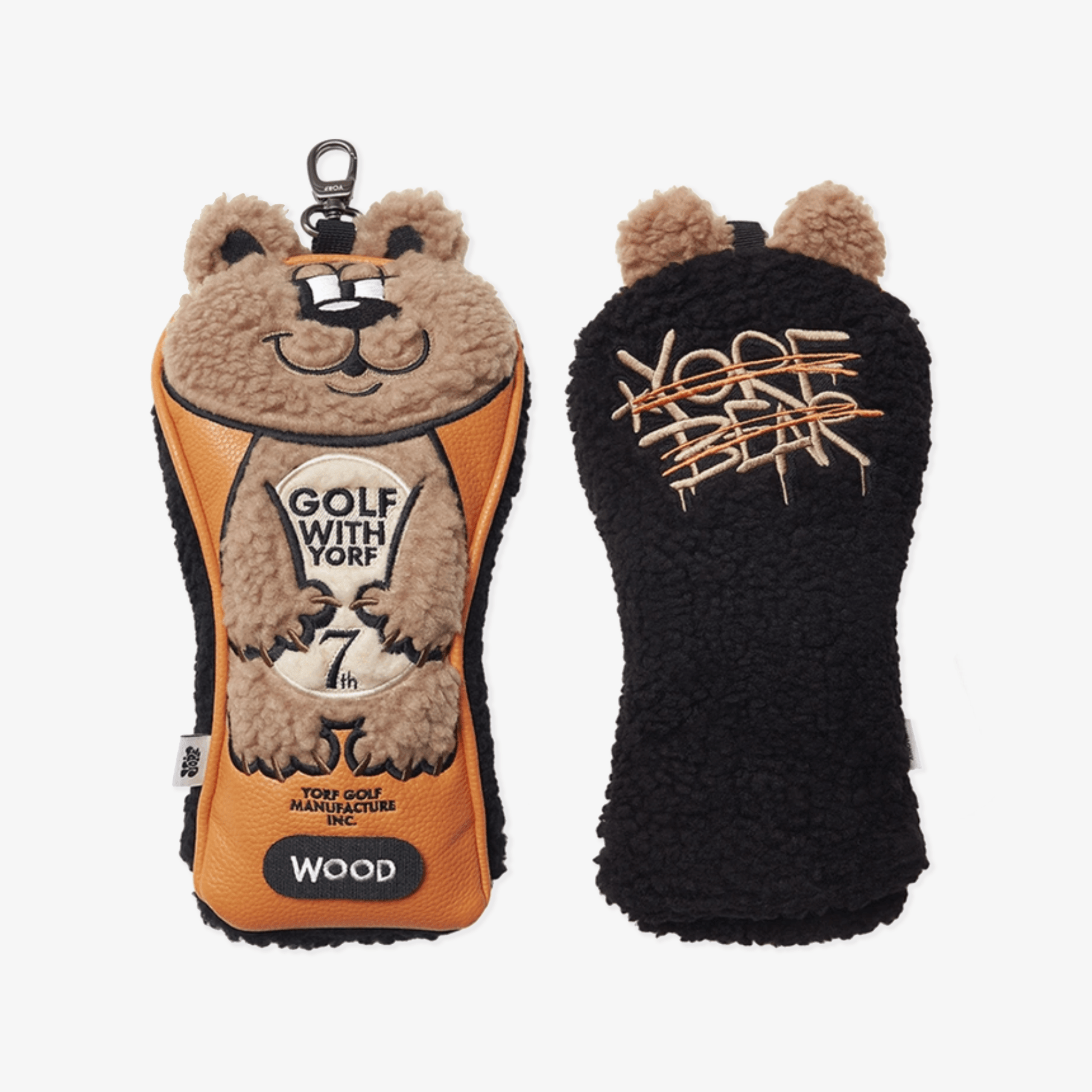 Bear Wood Cover - Orange - Erthe Golf