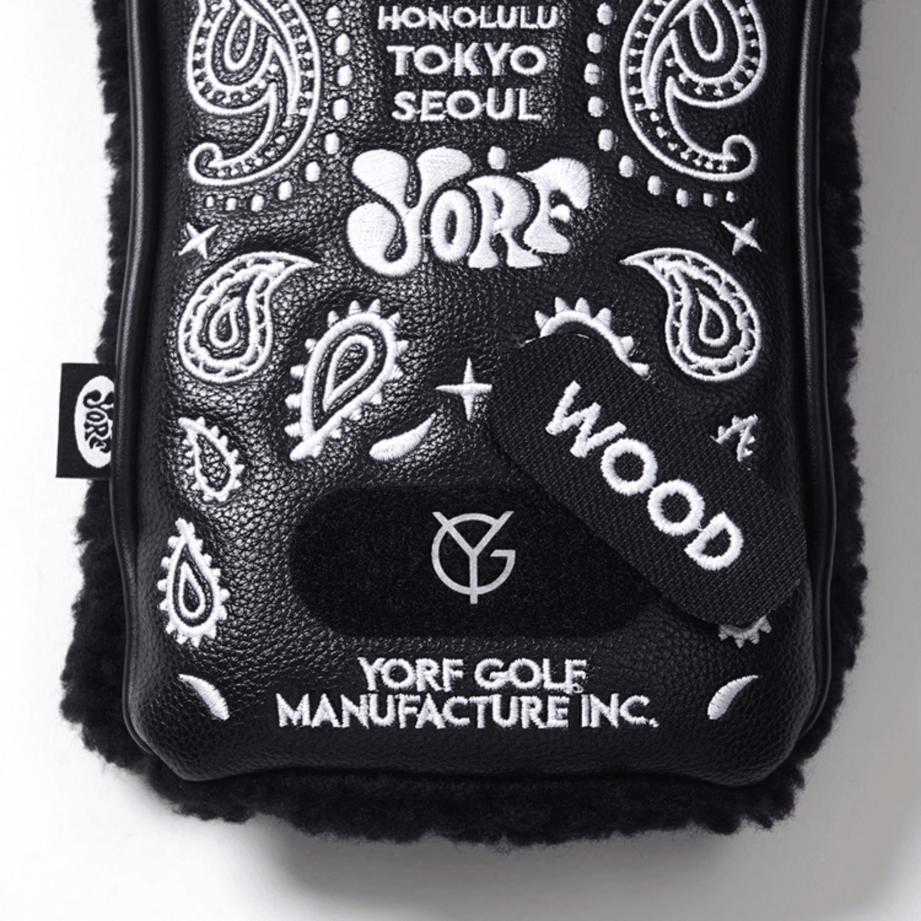 Wood Head Cover - Black - Erthe Golf