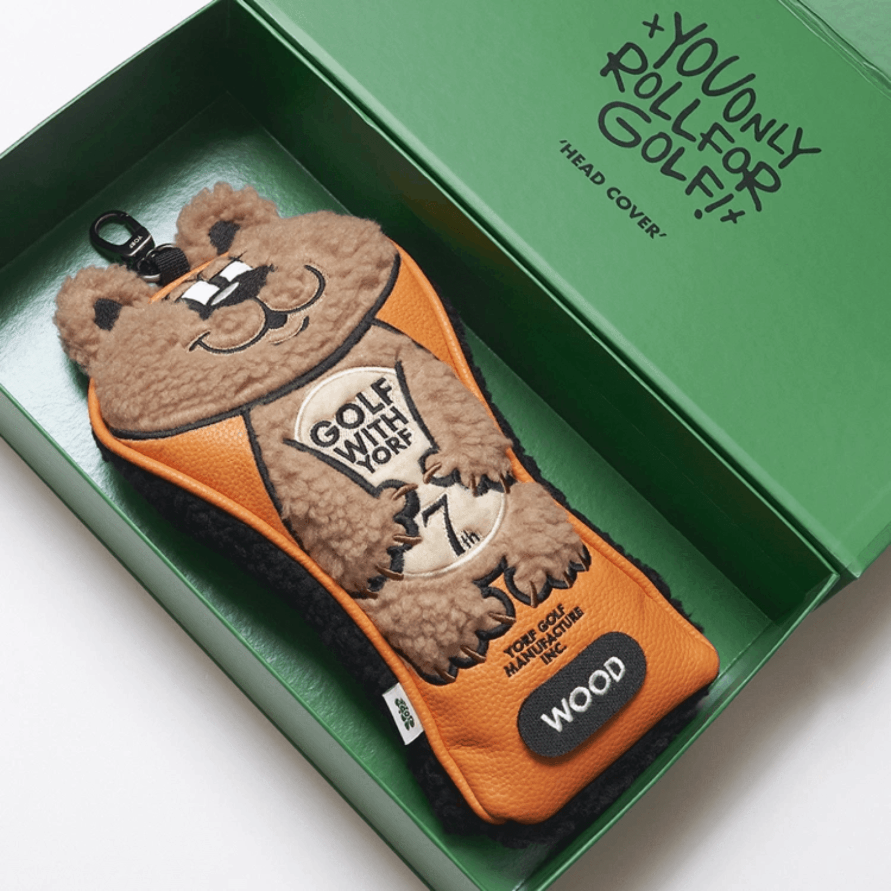 Bear Wood Cover - Orange - Erthe Golf